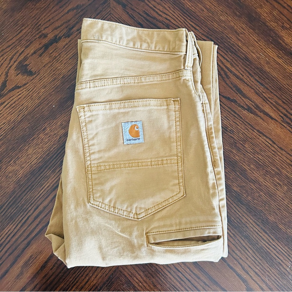 Carhartt khaki canvas cargo pants 28x32 relax fit